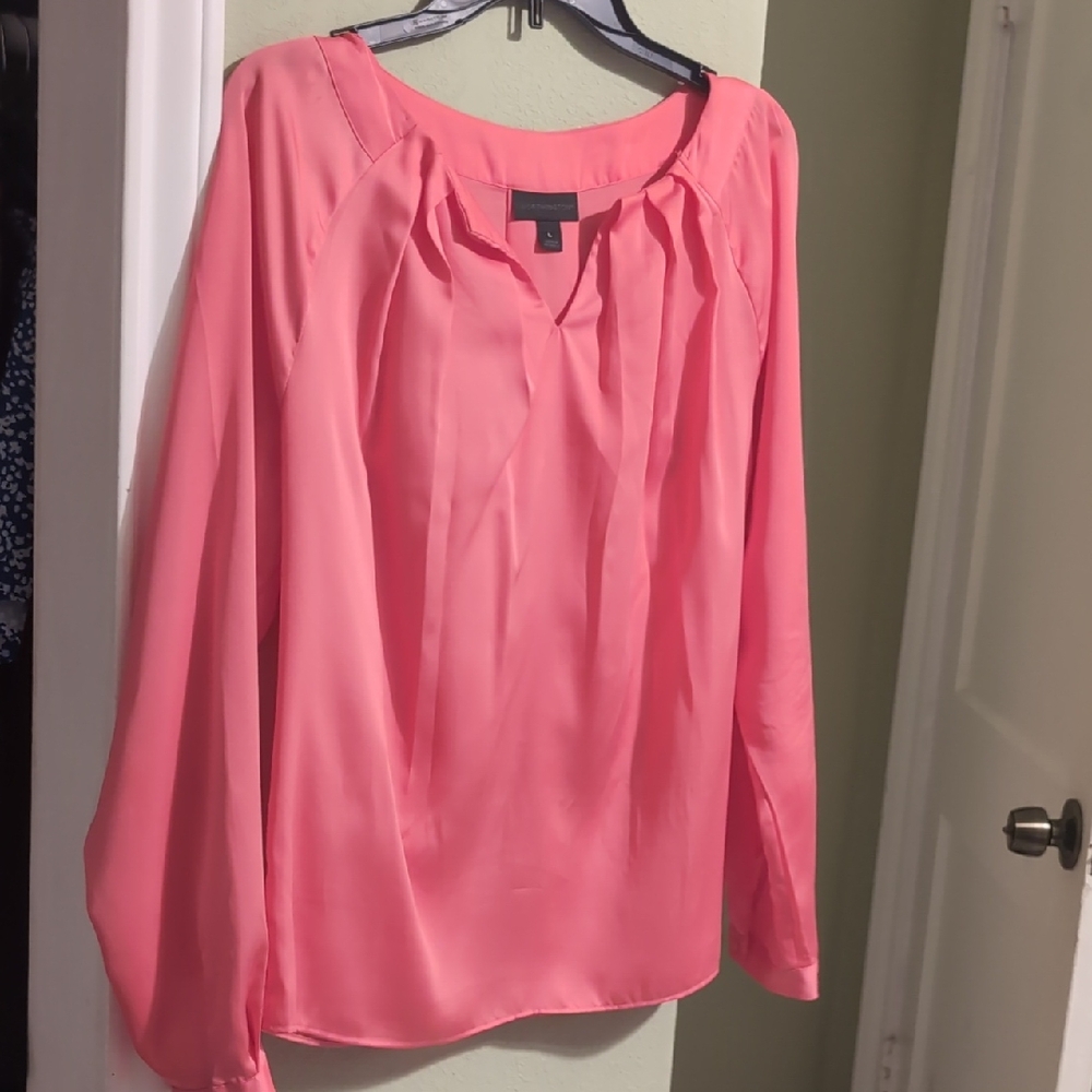 Worthington Vibrant Pink Blouse